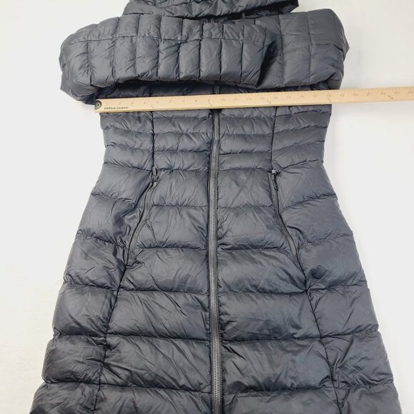 Lululemon Women's Black Brave The Cold Hooded Insulated Parka Jacket Size 6 - Picture 3 of 7